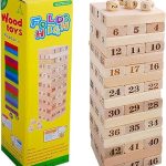 FOLDS HIGH - Juego De Dados Numéricos Apilables, Juguetes De Madera