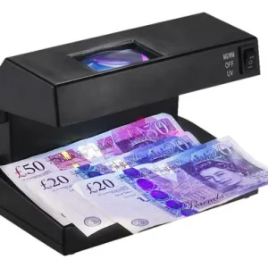Probador Detector Billetes Falsos Luz Uv Y Lupa Ad-2138