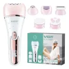 Depiladora Eléctrica Mujer Facial 6 En 1 Vgr V-733 Usb Ipx7 - Imagen 3