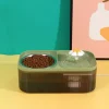 Comedero Automático Para Mascotas, Dispensador De Agua De Doble Tazón Con Flor - Imagen 4