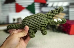 Juguete De Cuerda Para Mascotas - Cocodrilo