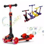 Patineta Scooter Para Niños Burbujas Bluetooth Led Music